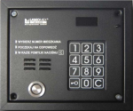 Panel audio,podświetlana klawiatura, możliwość montażu modułu kamery, kolor czarny, Laskomex CP-2503TP_BLACK LASKOMEX